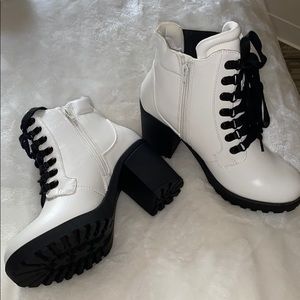 White booties